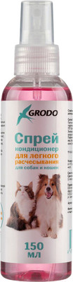 Спрей для шерсти животных GRODO для легкого расчесывания и распутывания колтунов (150мл)