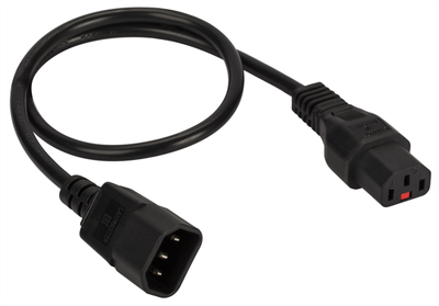 Кабель Lanmaster LAN-PP13L/14-1.0-BK (черный)