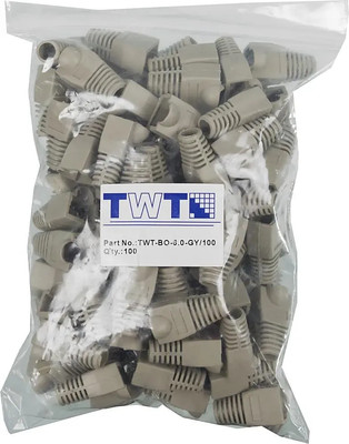 Колпачок для кабеля Lanmaster TWT-BO-6.0-GY/100 (100шт, серый)