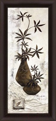 Картина Декарт Цветы венге в темной вазе 1 8Л1309 (в раме)