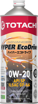 Моторное масло Totachi Hyper Ecodrive 0W20 / E0101 (1л)