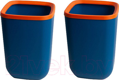 Корзина для бумаг Swed house 64.01.8977 (2шт, синий/оранжевый)