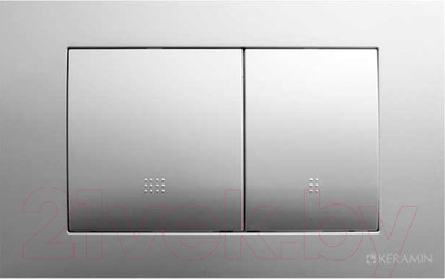 Кнопка для инсталляции Керамин ИнВолл Kей Комфорт K5236-К-EEA4 (серебристо-серая)