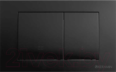 Кнопка для инсталляции Керамин ИнВолл Kей Комфорт K5236-К-EEA2 (черный матовый)