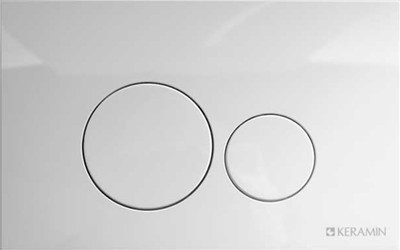 Кнопка для инсталляции Керамин ИнВолл Kей Премиум K5230-К-EEA1 (белый)