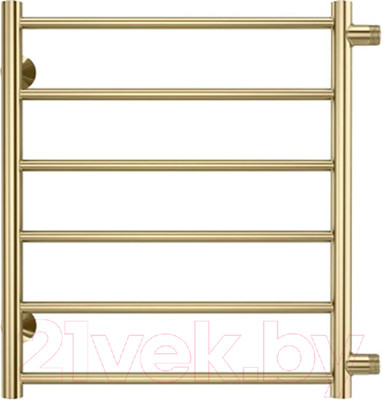 Полотенцесушитель водяной Terminus Аврора П6 500x600 (золото,с боковым подключением 500)