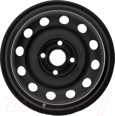 Штампованный диск Eurodisk 43A46R 14x5" 4x100мм DIA 54.1мм ET 46мм Black