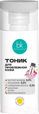 Тоник для лица BelKosmex Teen Clean для проблемной кожи (150г)