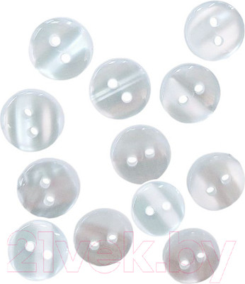 Набор пуговиц Sentex TOP1-11/2 (12шт, белый перламутр)