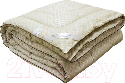 Одеяло Alleri Тик Демисезонное 145х210 (верблюжья шерсть)