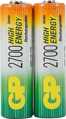 Комплект аккумуляторов GP Batteries 270AAHC AA NiMH 2700mAh / 270AAHC-2DECRC2 (2шт)