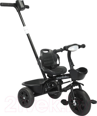 Трехколесный велосипед с ручкой Amarobaby Legend / AB22-36LG/09 (черный)
