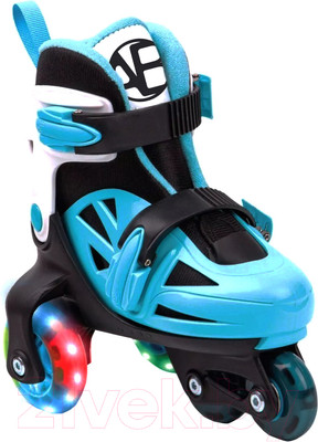 Роликовые коньки Amarobaby Blow / AB23-35BL/092011-25 (р.25-28, черный/синий/серый)