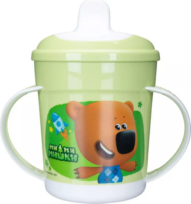 Поильник Ми-ми-мишки С ручками / 431328409 (зеленый)