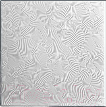 Потолочная плита SOLID С2054 из экструдированного пенополистирола (500x500, 8шт, белый)