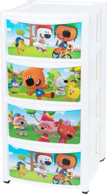 Комод пластиковый Ми-ми-мишки 431330916 (белый)