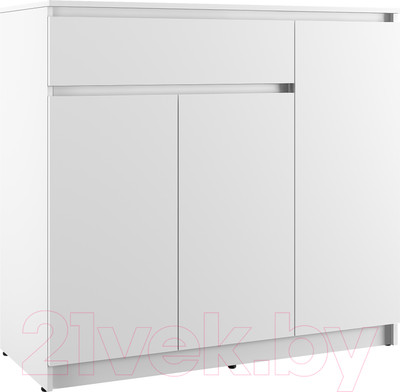 Тумба Eligard Locarno 3  (белый/белый)