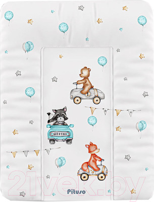 Пеленальный матрас Pituso Машинки / 4210-55