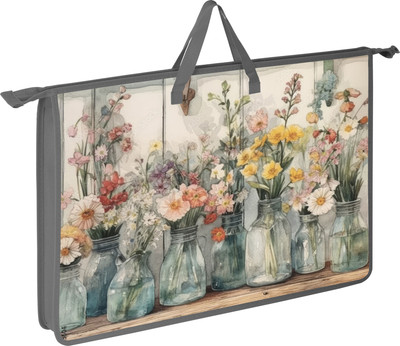 Папка-портфель АртФормат Акварельные цветы / AF13-091-04