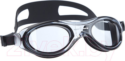 Маска для плавания Mad Wave Panoramic (черный)