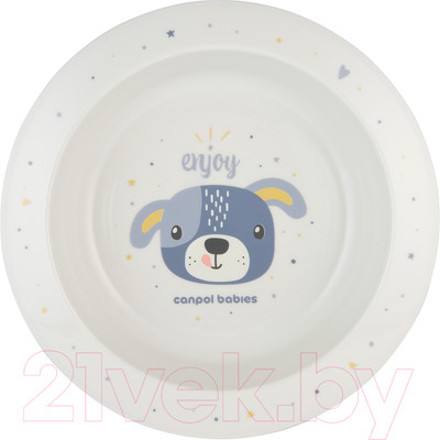Тарелка для кормления Canpol Cute Animals / 4/412_blu2
