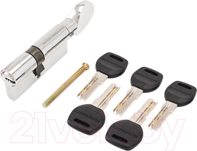 Цилиндровый механизм замка Аллюр HD FG 70-5К CP 30x40G (хром)