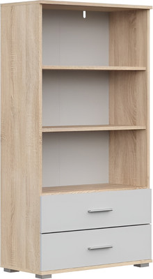 Стеллаж НК Мебель Fun СТ-2.130 / 71337904 (дуб сонома/белый)