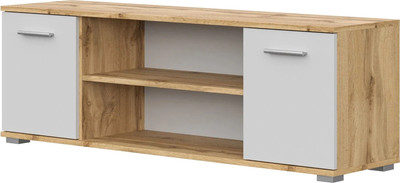 Тумба НК Мебель Fun ТВ-130 / 71339812 (дуб вотан/белый)