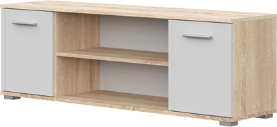 Тумба НК Мебель Fun ТВ-130 / 71337912 (дуб сонома/белый)