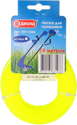 Леска для триммера Диолд 2.4мм / 90111046