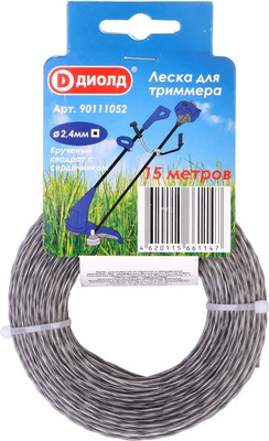 Леска для триммера Диолд 2.4мм / 90111052