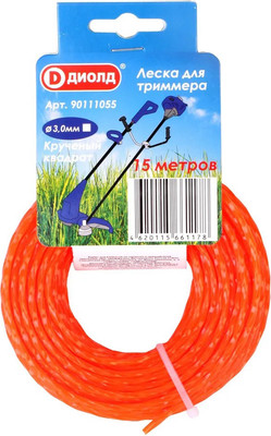 Леска для триммера Диолд 3мм / 90111055