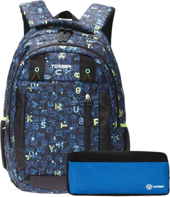 Школьный рюкзак Torber Class X / T5220-NAV-BLU-P (темно-синий)