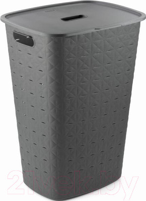 Корзина для белья Curver Softex / 258698 (56л, серый)