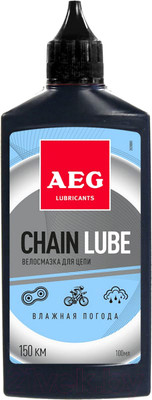 Смазка для велосипедной цепи AEG Powertools Велосмазка Влажная погода / 33181 (100мл)