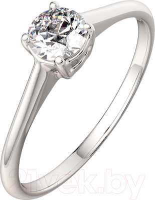 Кольцо помолвочное из серебра ZORKA 0210004 (р.16.5, с фианитом)
