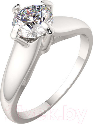 Кольцо помолвочное из серебра ZORKA 0210310 (р.19, с фианитом)