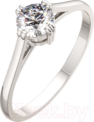 Кольцо помолвочное из серебра ZORKA 0210384 (р.15.5, с фианитом)