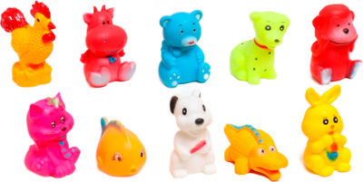 Набор игрушек для ванной UzToy Животные / 10343949 (10шт)