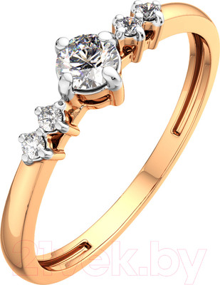 Кольцо из розового золота ZORKA 210876.14K.R.ZZ (р.17, с фианитами)