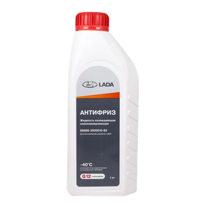 Антифриз ВАЗ (LADA) G12 / 88888200001082 (1кг, красный)