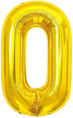 Воздушный шар Meshu Цифра 0 / MS_51224 (золотой)