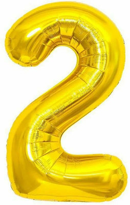 Воздушный шар Meshu Цифра 2 / MS_51216 (золотой)