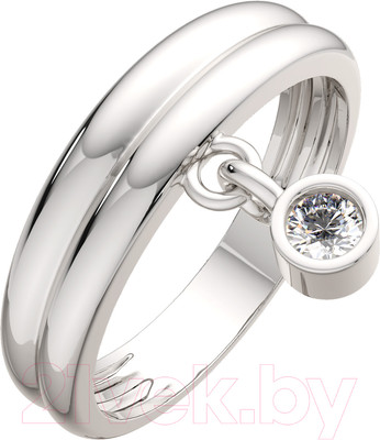 Кольцо из серебра ZORKA 0210884.ZZ (р.16.5, с фианитом)