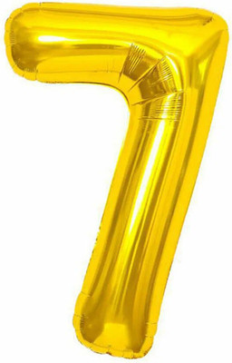 Воздушный шар Meshu Цифра 7 / MS_51221 (золотой)