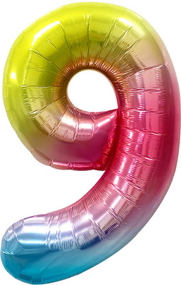 Воздушный шар Meshu Цифра 9 / MS_51243 (розовый)
