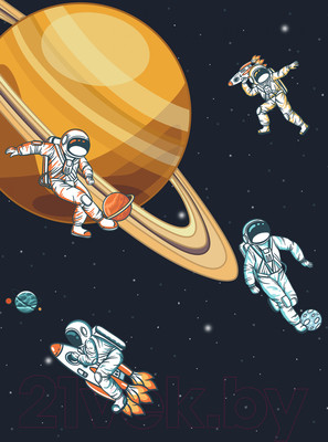 Фотообои листовые Vimala Космонавты (270x200)