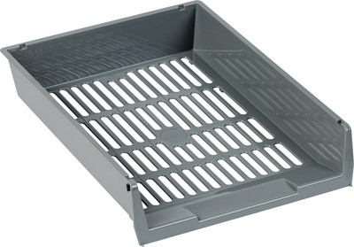 Лоток для бумаг Стамм Респект / ЛТГ-31161 (серый)