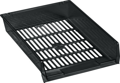 Лоток для бумаг Стамм Респект / ЛТГ-31163 (тонированный черный)