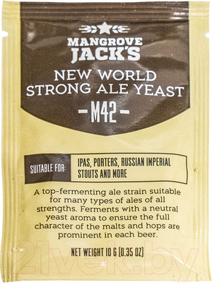 Дрожжи Mangrove Jack’s New World Strong Ale M42 (10г)